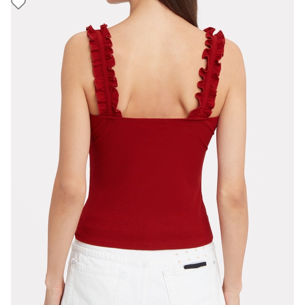 Ivy Ruffle Tank - Intermix - Picture 4 of 5